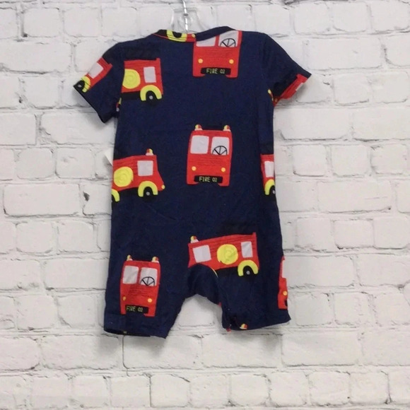PatPat 3-6M Firetruck Short Sleeve Romper - Picture 5 of 5